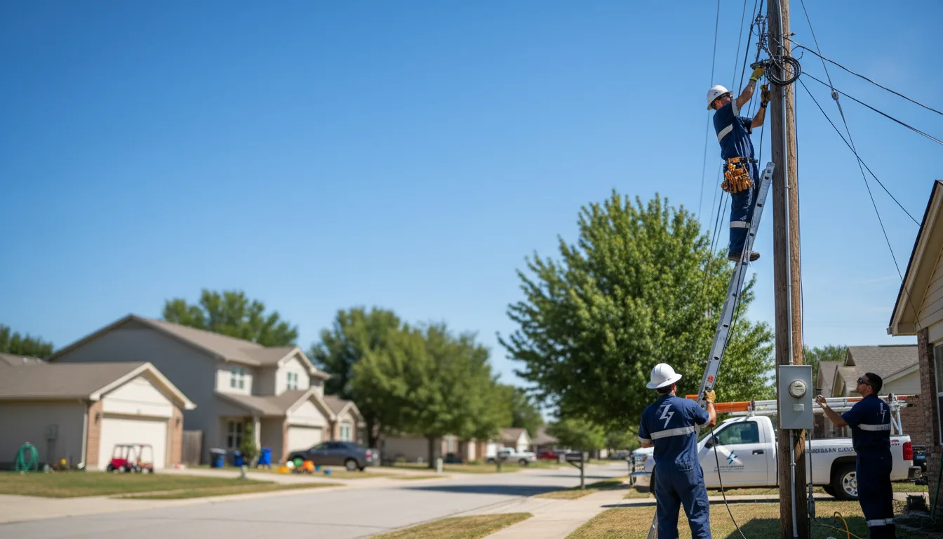 Residential electrician providing installation services in Wyncote, PA